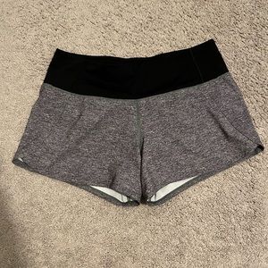 Lululemon run times shorts, size 4